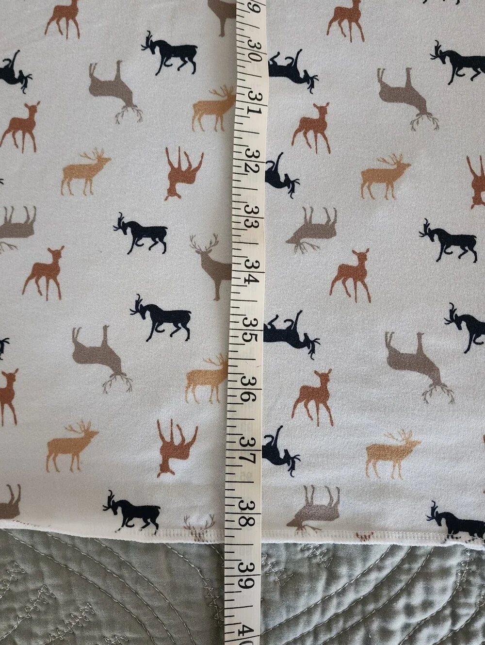 Modern Baby Deer Print Baby Swaddle Soft Blanket